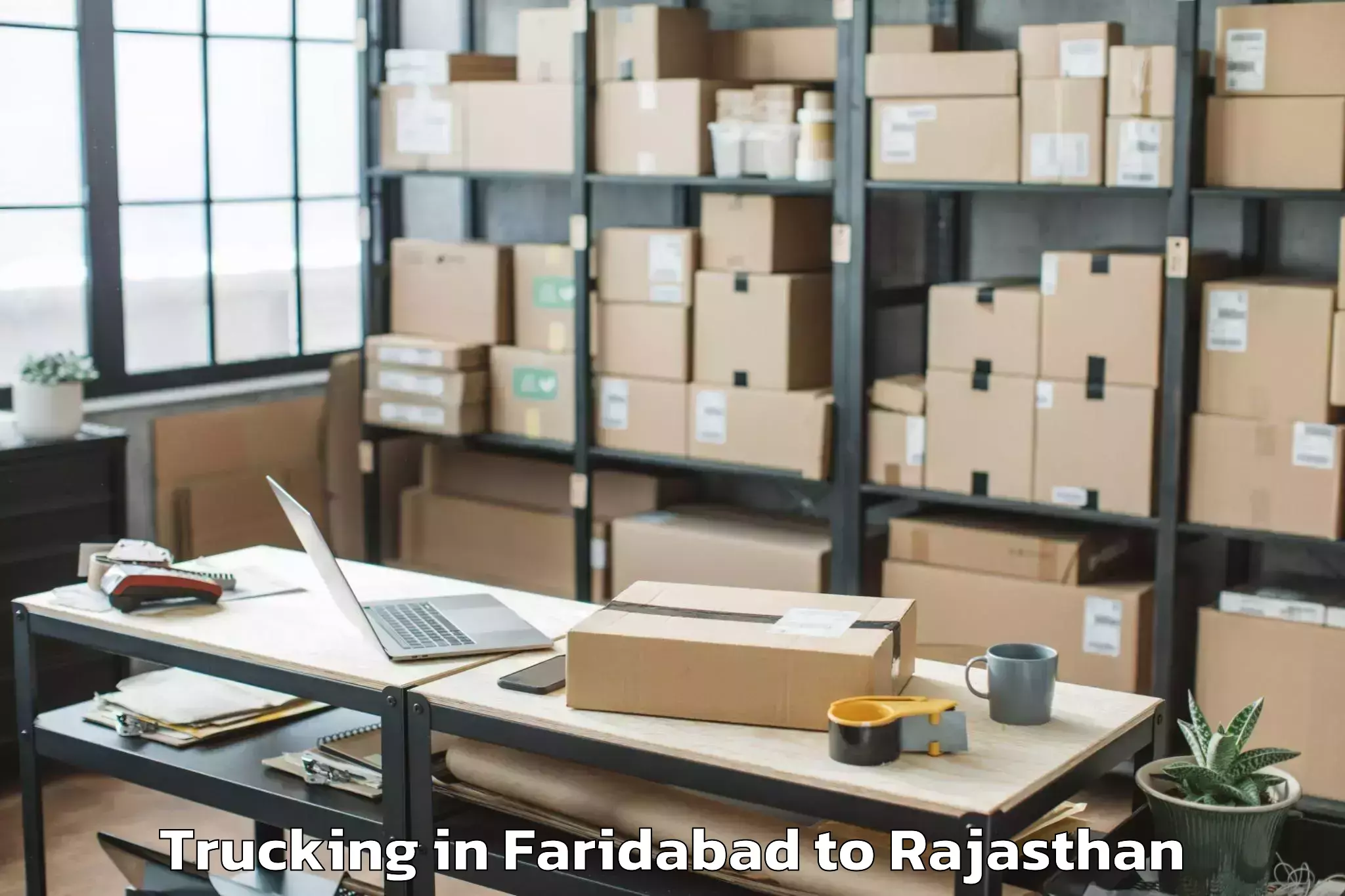 Book Faridabad to Lunkaransar Trucking Online